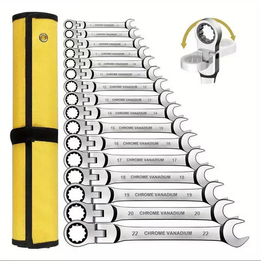Flex Head Ratcheting Wrench Set