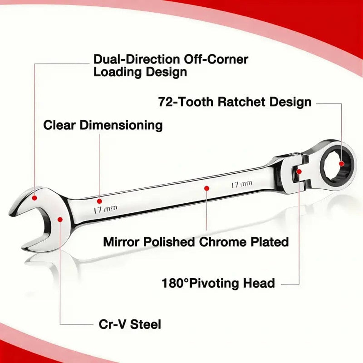 Flex Head Ratcheting Wrench Set