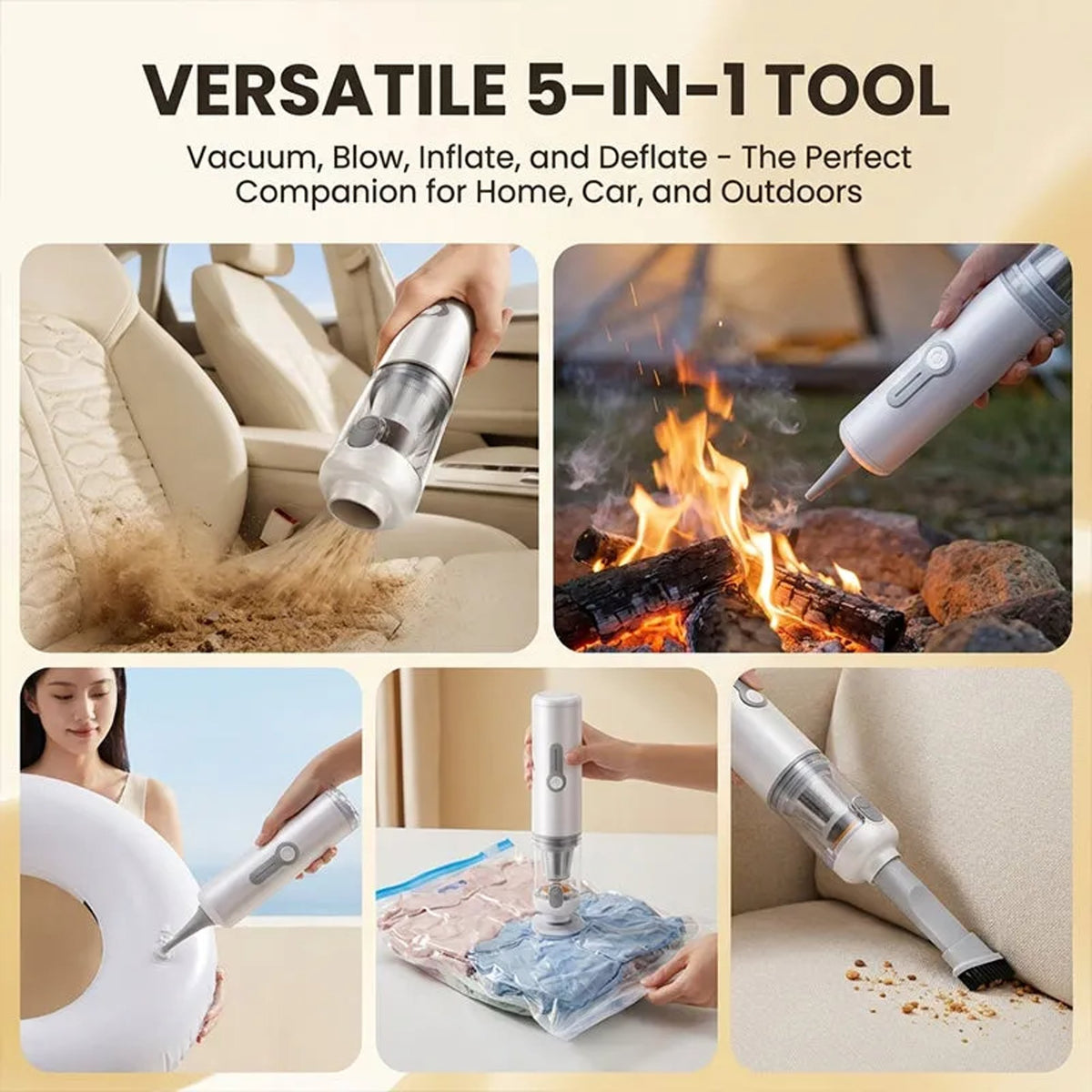 Cordless Car Vacuum And Air Duster