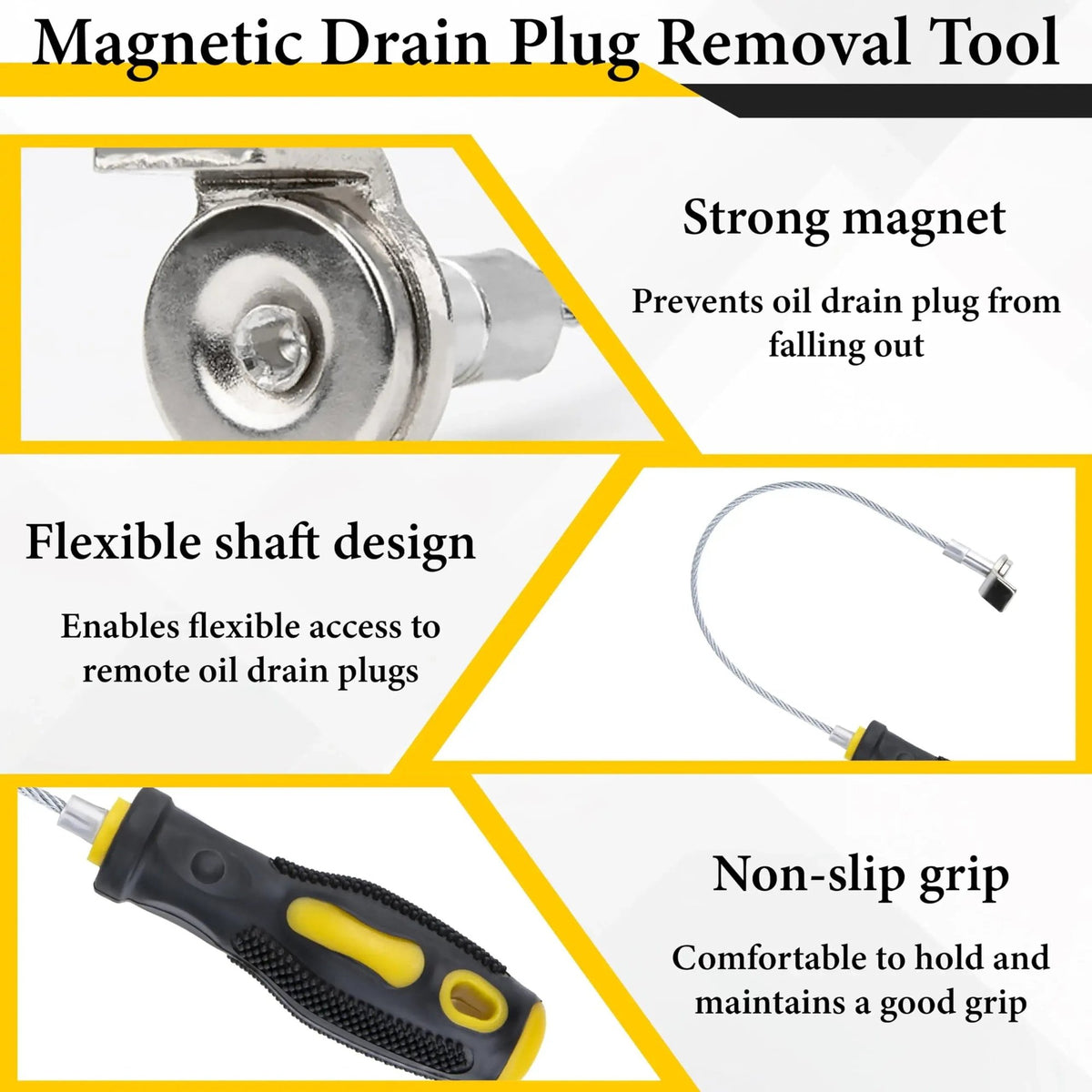 Magnetic Oil Drain Plug Remover Tool