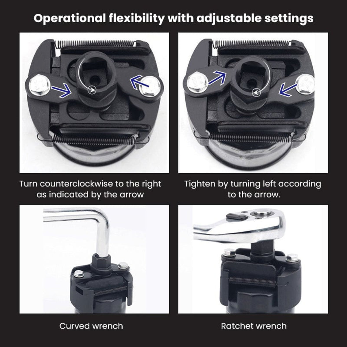 Adjustable Oil Filter Wrench Tool