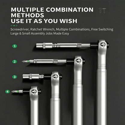 Universal Multi-Angle Ratchet Screwdriver Set