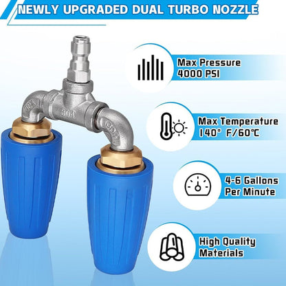 Dual/Triple Turbo Nozzle Pressure Washer