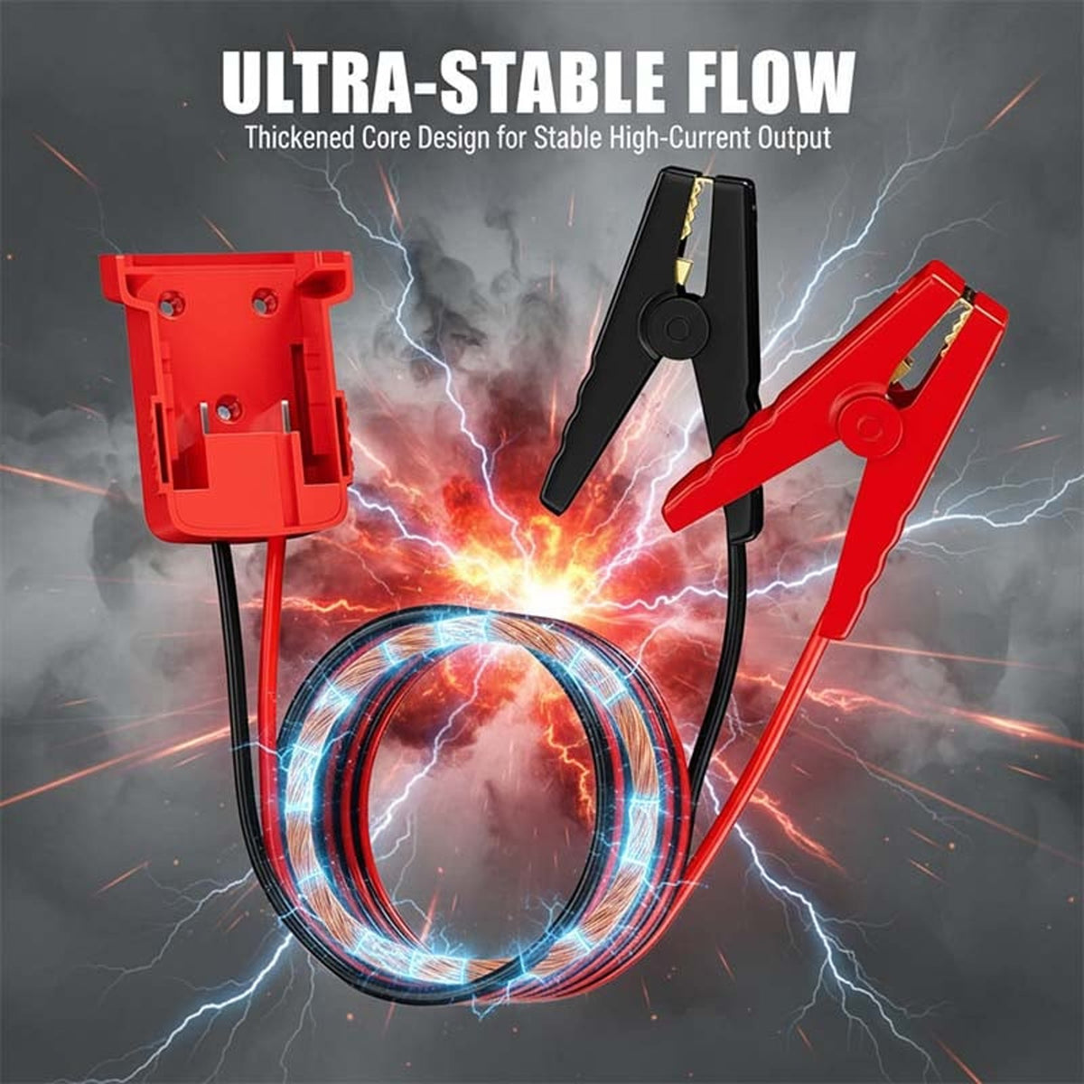 Portable Battery Jumper Booster Cables