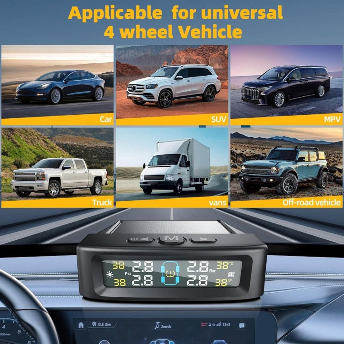 Solar Trailer Tire Pressure Monitoring System