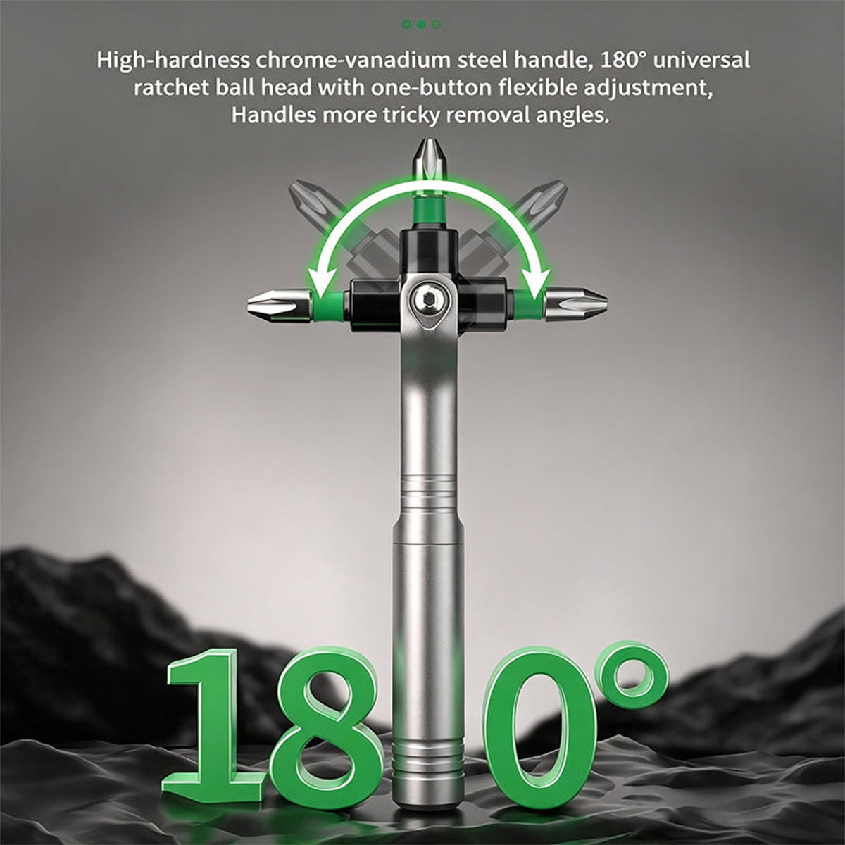 Universal Multi-Angle Ratchet Screwdriver Set