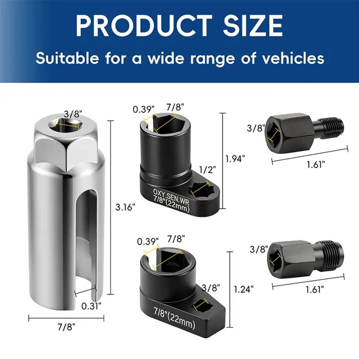 Oxygen Sensor Socket Set