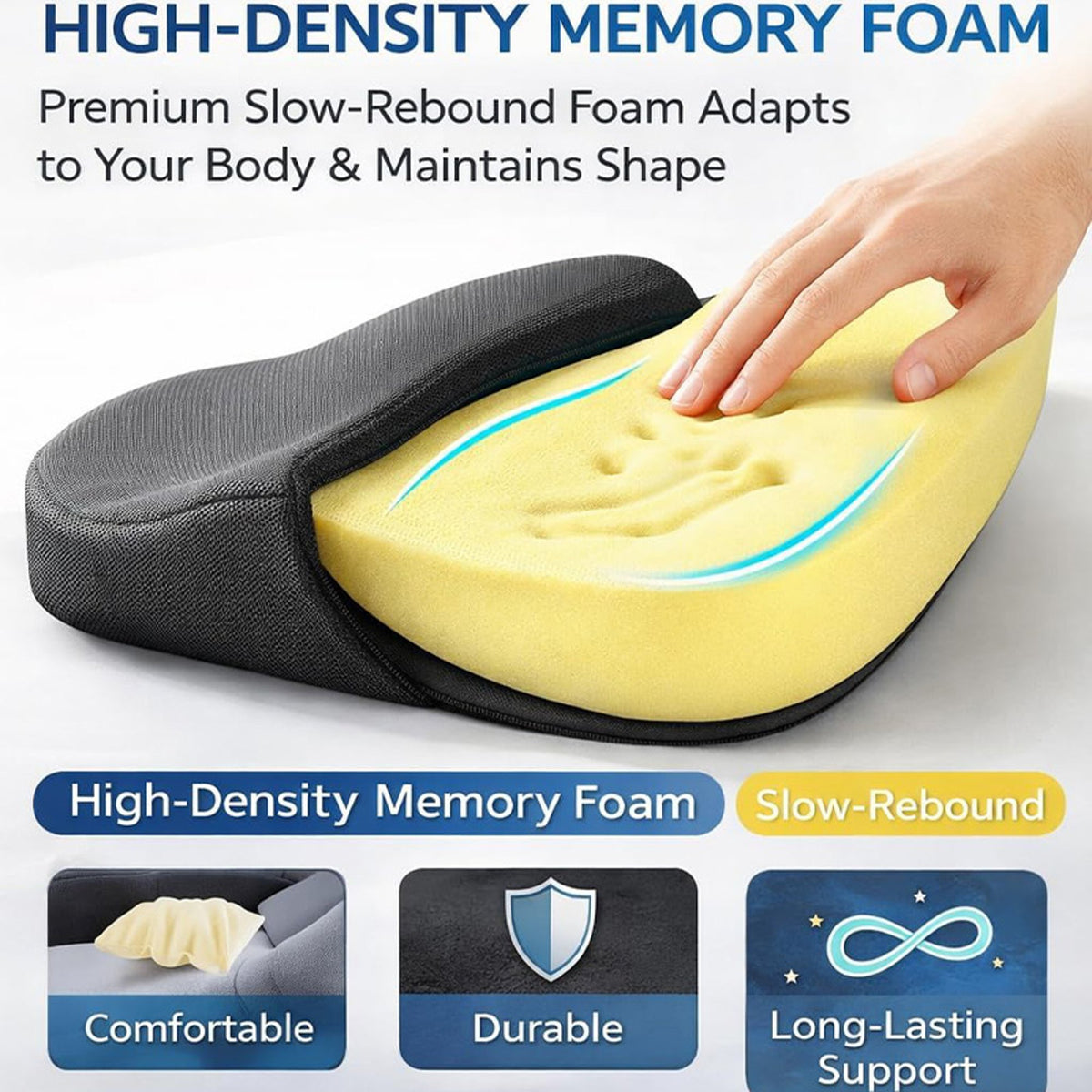 Memory Foam Car Office Chair Cushion